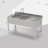 European  style commercial stainless steel kitchen wash sink