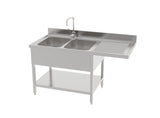 European Style Dish washer Sink with Square Tube Legs & Cover