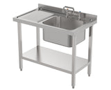 European Style Die-formed Sink top with Square Tube Legs